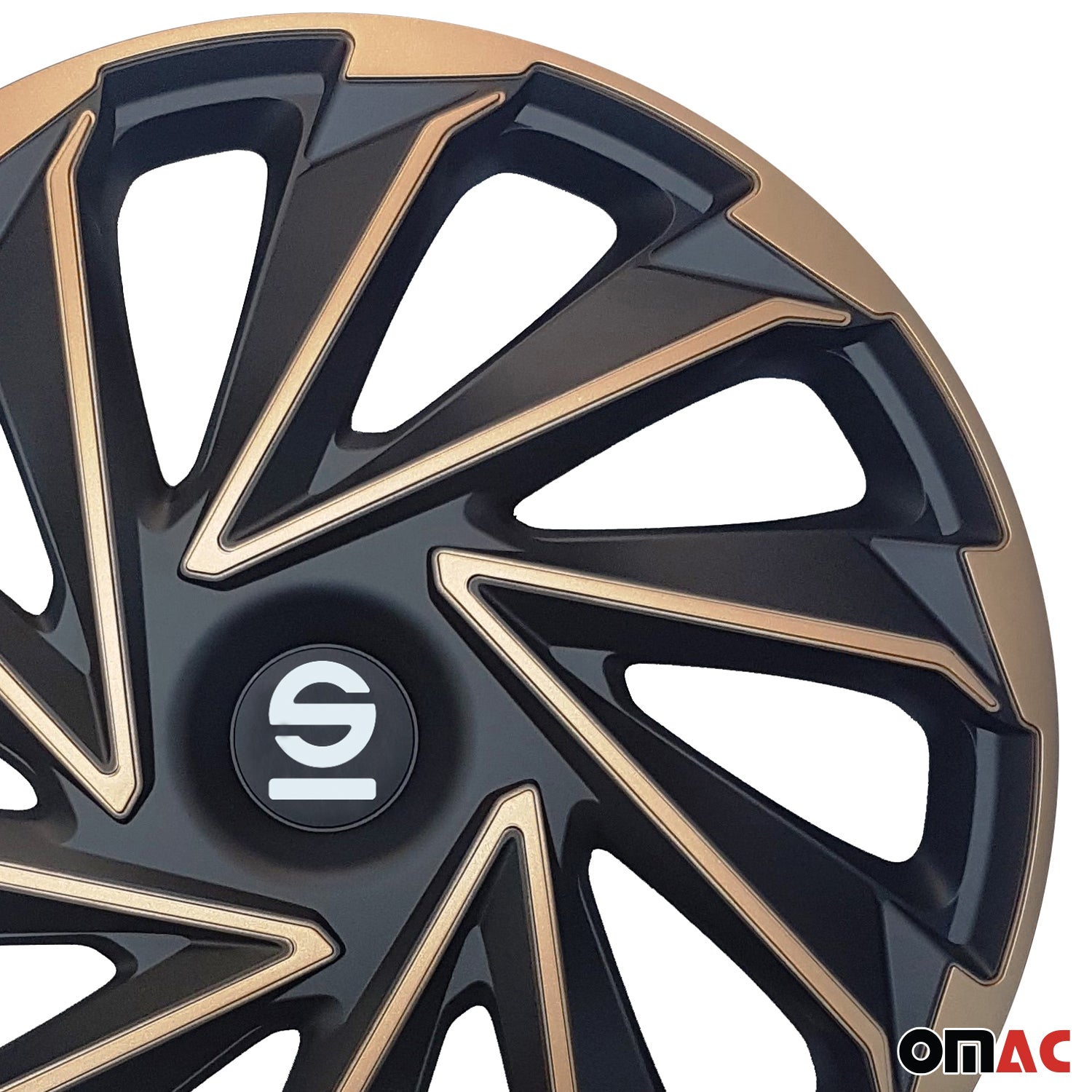 Sparco Tapacubos 15 Pulgadas Universal Gold Negro