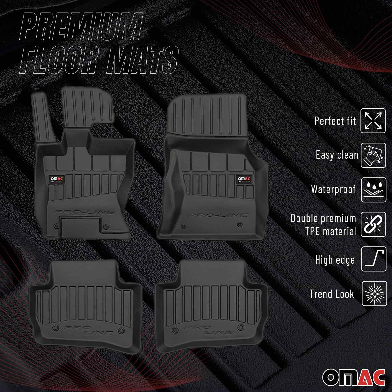 OMAC Premium Alfombrillas De Coche para Range Rover Velar 2017-2025 TPE Goma 4x