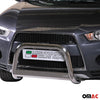 Bull Barra Frontal para Mitsubishi Outlander 2010-2012 Plata Brillante Acero