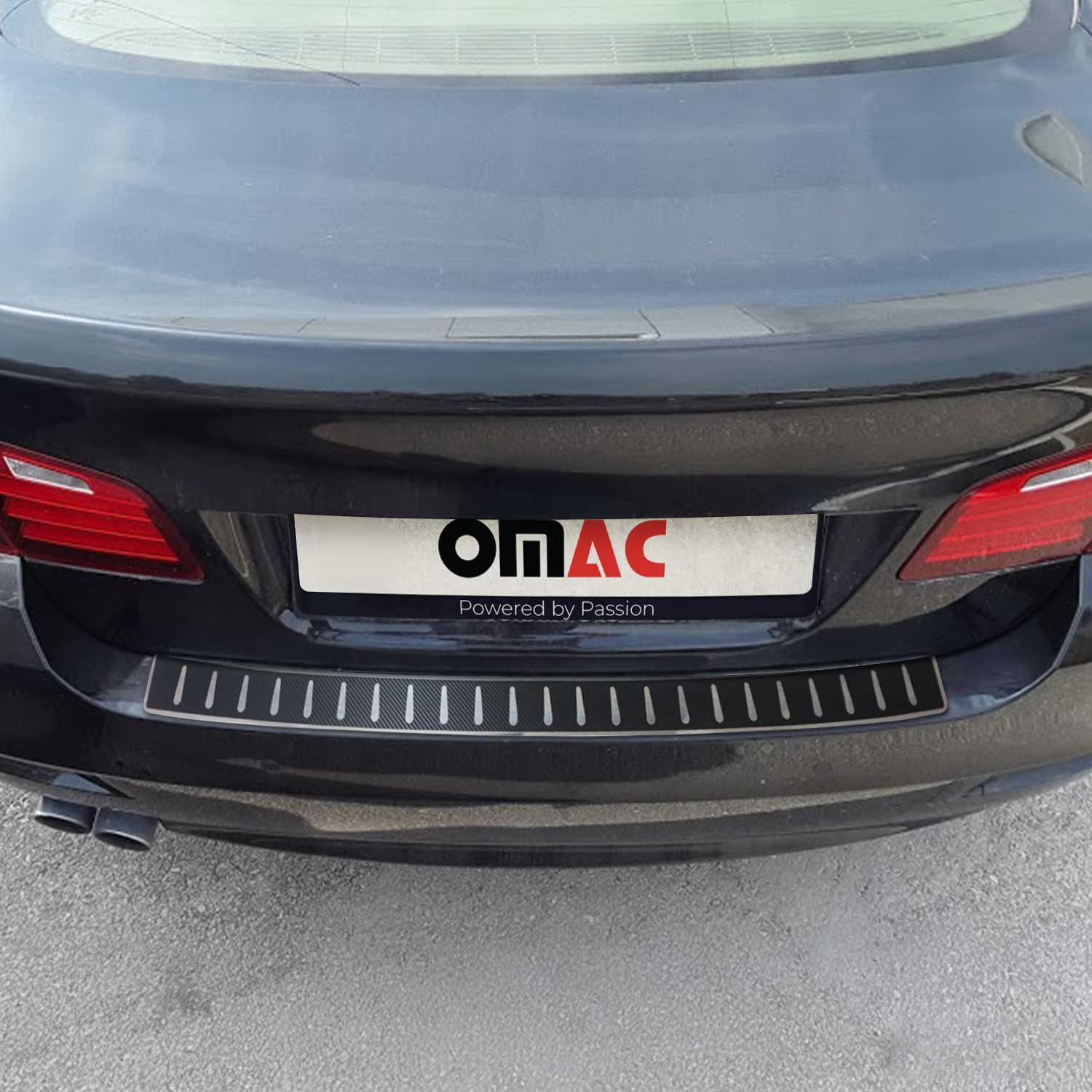 Protector Parachoques para BMW Serie 5 F11 Touring 2009-17 Acabado Carbono Acero