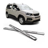 Par de Estribos Barras Laterales para Peugeot Rifter 2018-2025 Largo Plata Acero
