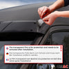 Deflector de Sol Lluvia para Fiat Ducato 2006-2025 Negro Brillante Acrílico 1Pza