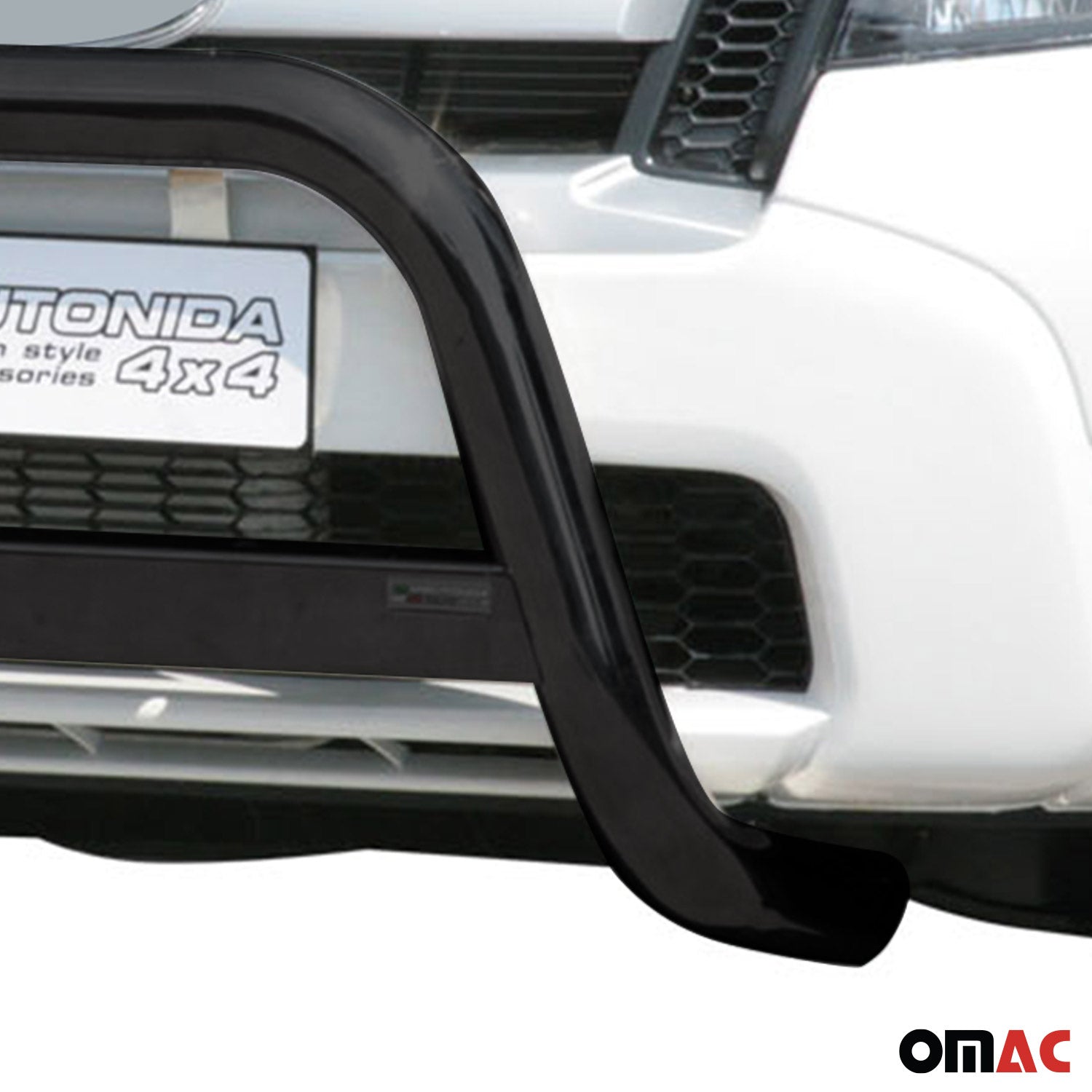 Bull Barra Frontal para Ford Ranger 2009-2011 Negro Brillante Acero 1Pza