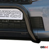 Bull Barra Frontal para Daihatsu Terios 2009-2018 Negro Brillante Acero 1Pza