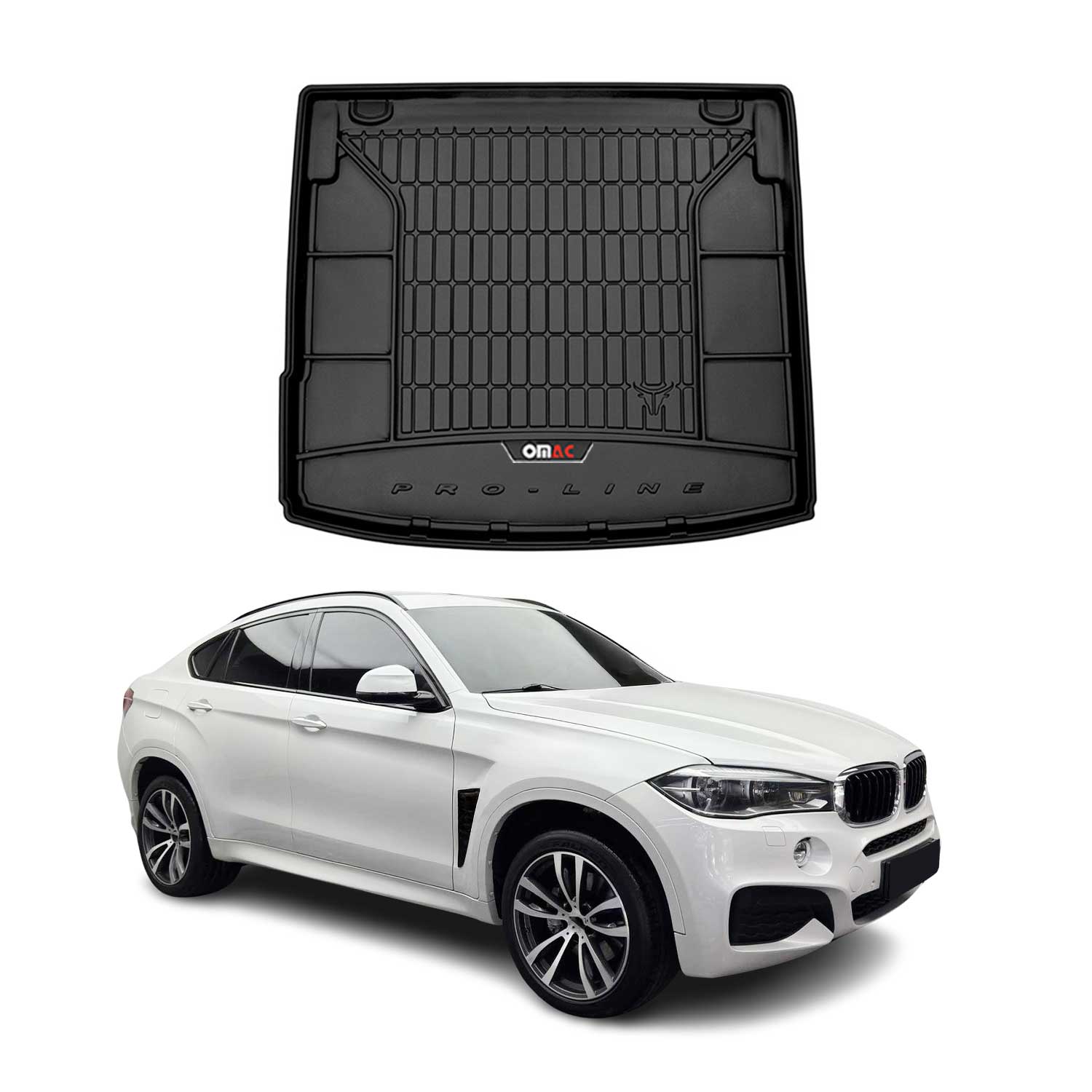 OMAC Premium Bandeja Maletero Alfombrilla para BMW X6 F16 F86 2014-2019 TPE
