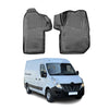 OMAC Alfombrillas De Coche para Renault Master 2010-2024 Negro Goma TPE 3Pza
