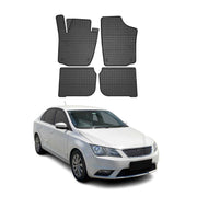 OMAC Alfombrillas De Coche para Seat Toledo 2002-2019 Negro Goma TPE 4Pza