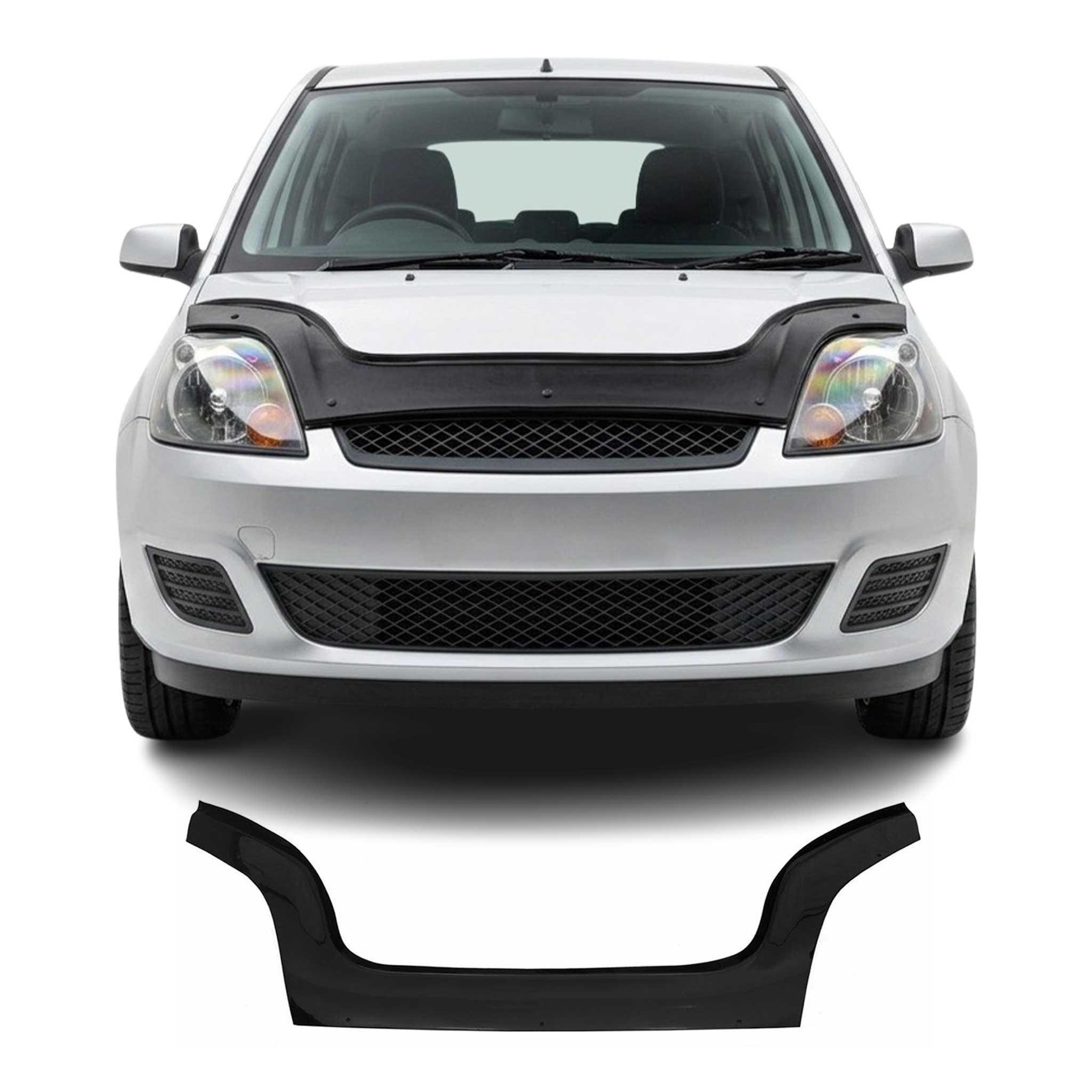 Deflector de Capó para Ford Fiesta 2001-2008 Oscuro Brillante Acrílico