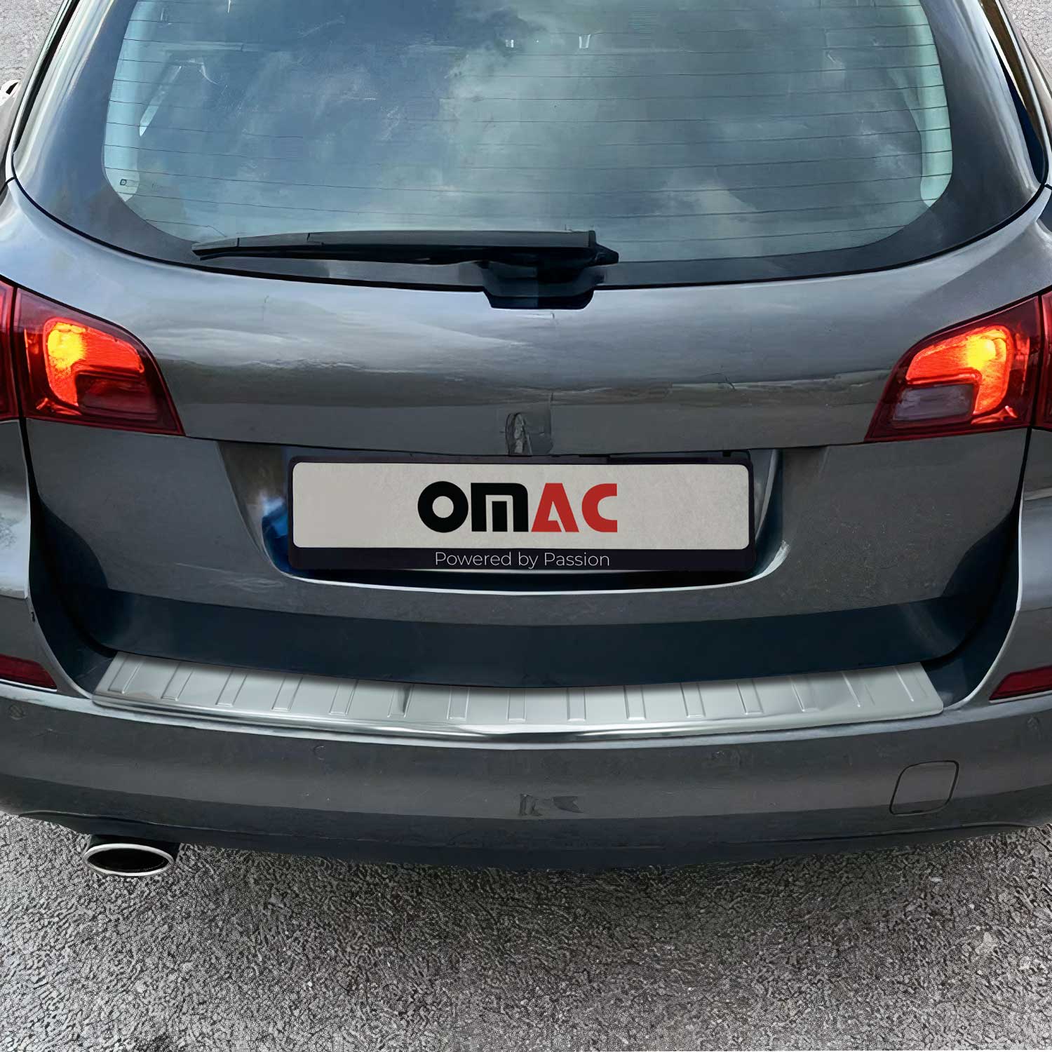 Protector Parachoques para Opel Astra J 2010-2015 Plata Brillante Acero