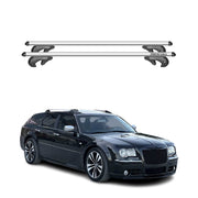 Menabo Barras de Techo Coche Barra para Chrysler 300C Touring 2004-2011 Gris Alu