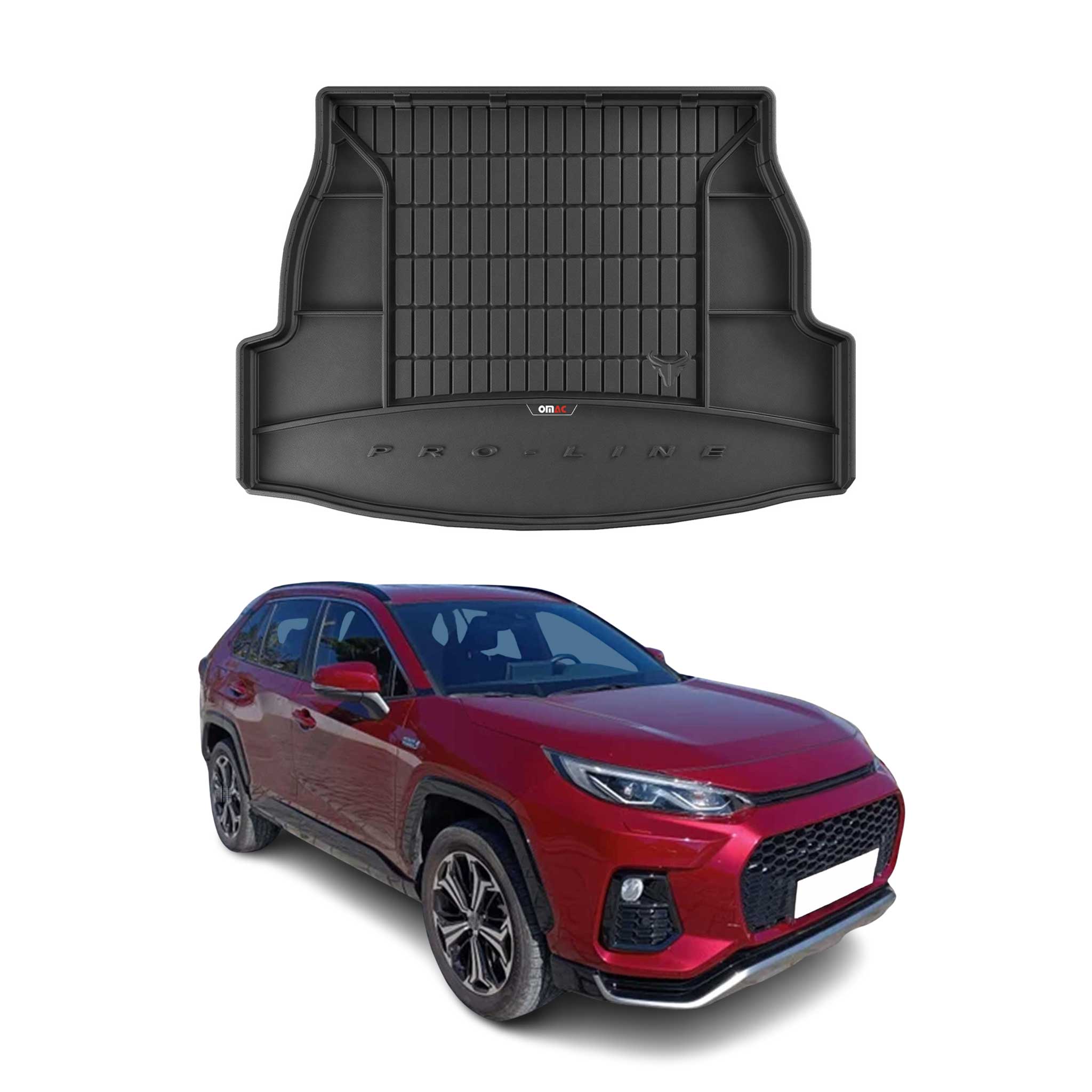 OMAC Premium Bandeja Maletero Alfombrilla para Suzuki Across 2020-2025 Negro TPE