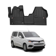 OMAC Premium Alfombrillas De Coche para Toyota Proace 2016-2026 Negro TPE Goma