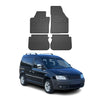 OMAC Alfombrillas De Coche para VW Caddy 2003-2020 Negro Goma 4Pza