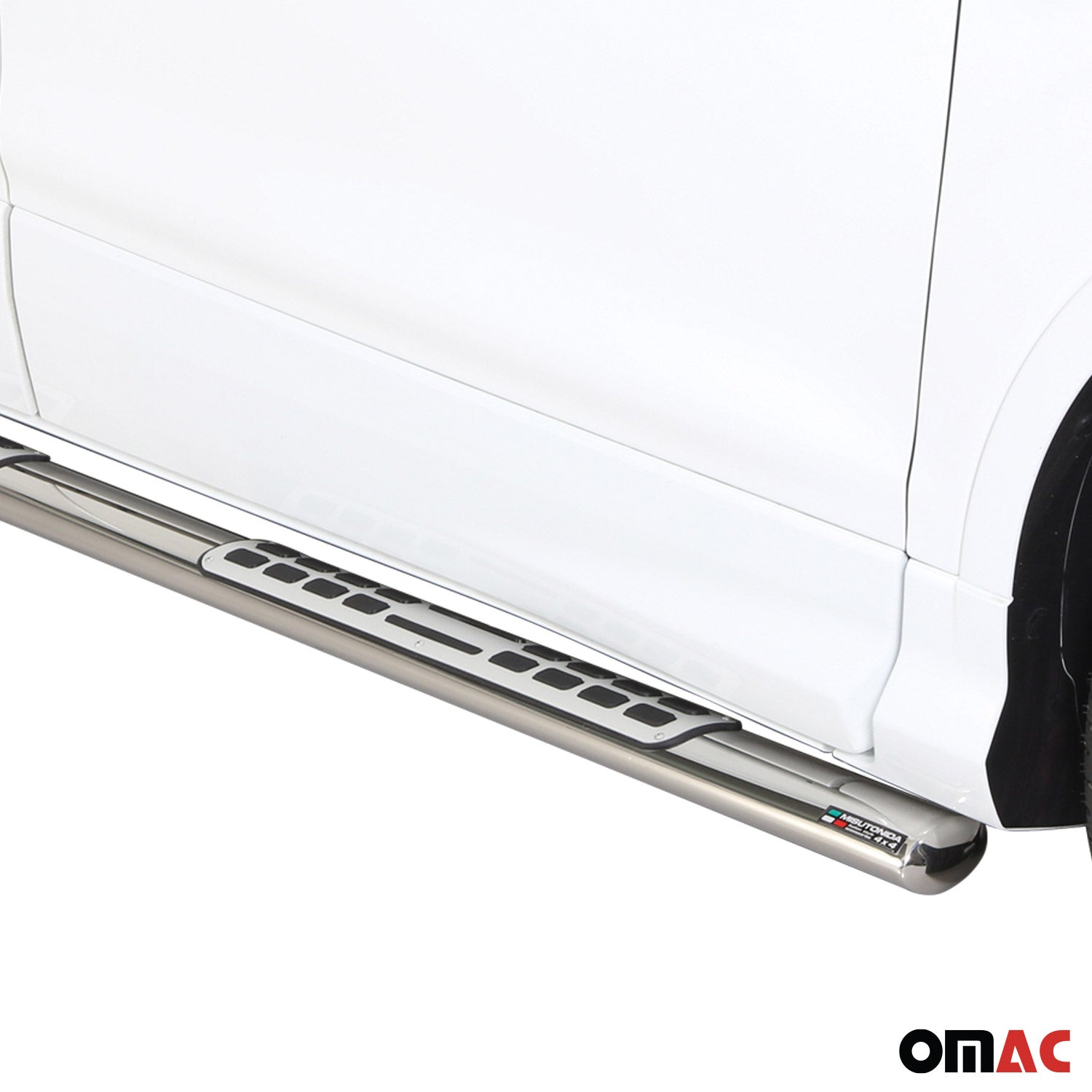 Par de Estribos Barras Laterales para Ford Kuga 2017-2019 Plata Acero 2x