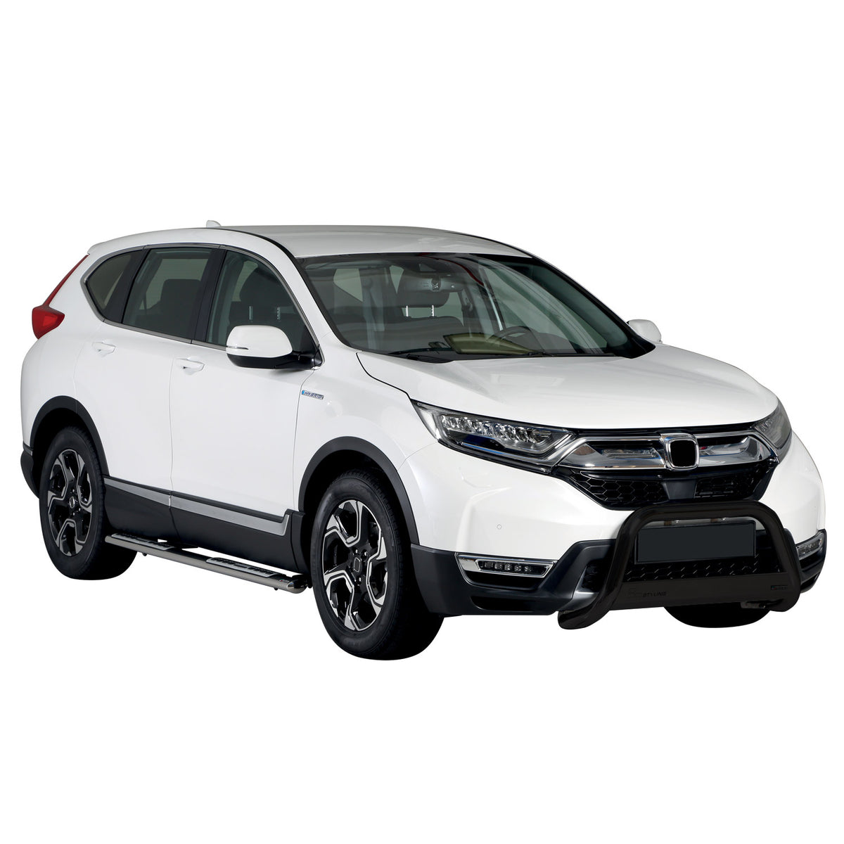 Bull Barra Frontal para Honda CR-V VH 2019-2025 Negro Brillante Acero 1Pza
