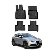 OMAC Premium Alfombrillas De Coche para Alfa Romeo Stelvio 2016-2026 TPE Goma 4x