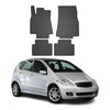OMAC Alfombrillas De Coche para Mercedes A Class W169 2004-2012 Negro Goma 4Pza