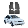OMAC Alfombrillas De Coche para Daewoo Lanos 1997-2002 Negro Goma 4Pza