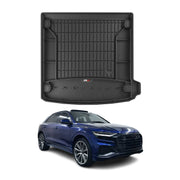 OMAC Premium Bandeja Maletero Alfombrilla para Audi Q8 2018-2026 Negro Goma TPE