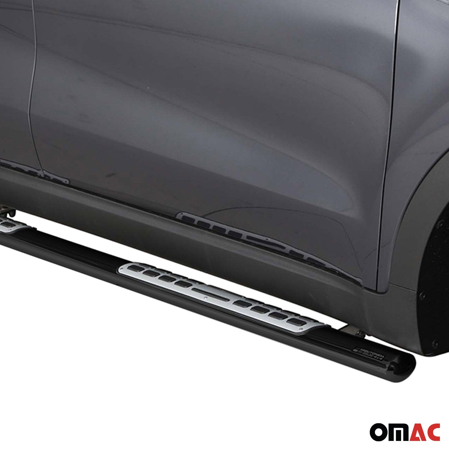 Par de Estribos Barras Laterales para Kia Sportage 2016-2018 Negro Acero