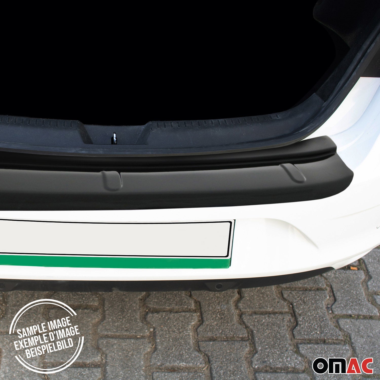 Protector Parachoques para VW Caddy 2003-2015 Negro Brillante Acrílica