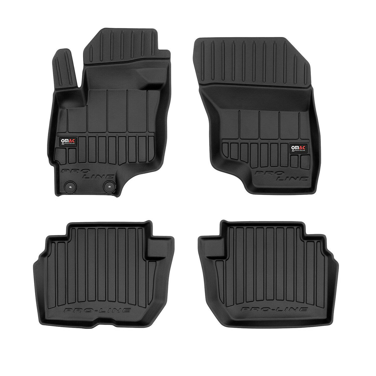 OMAC Premium Alfombrillas Coche para Mitsubishi Outlander PHEV 2014-2024 TPE 4x