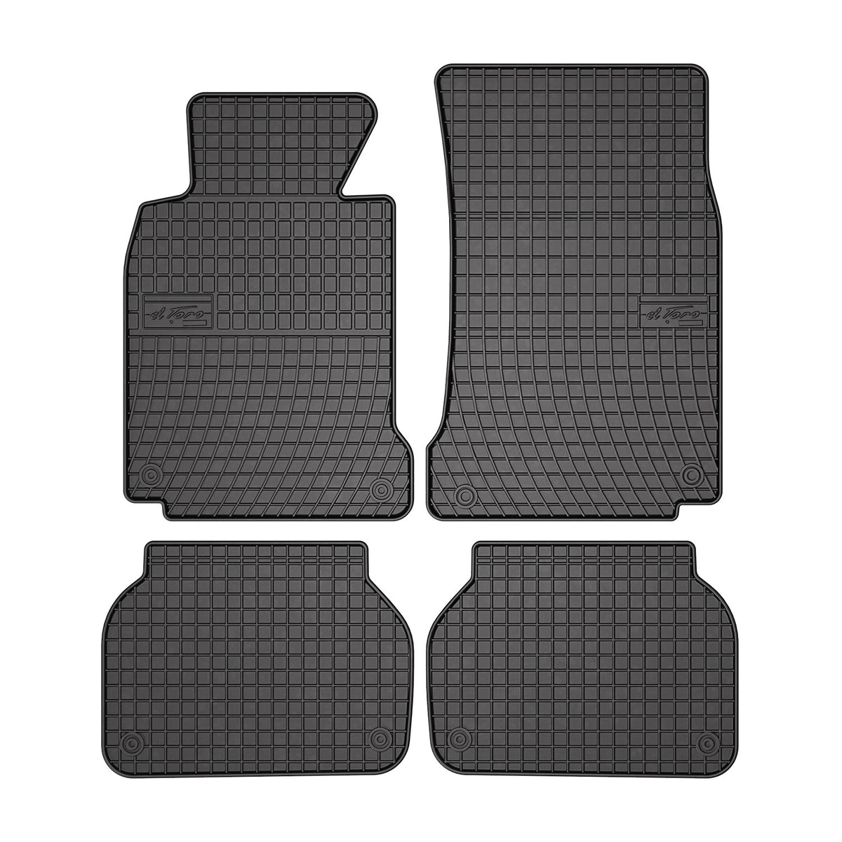 OMAC Alfombrillas De Coche para BMW Serie 5 E39 1995-2003 Negro Goma 4Pza