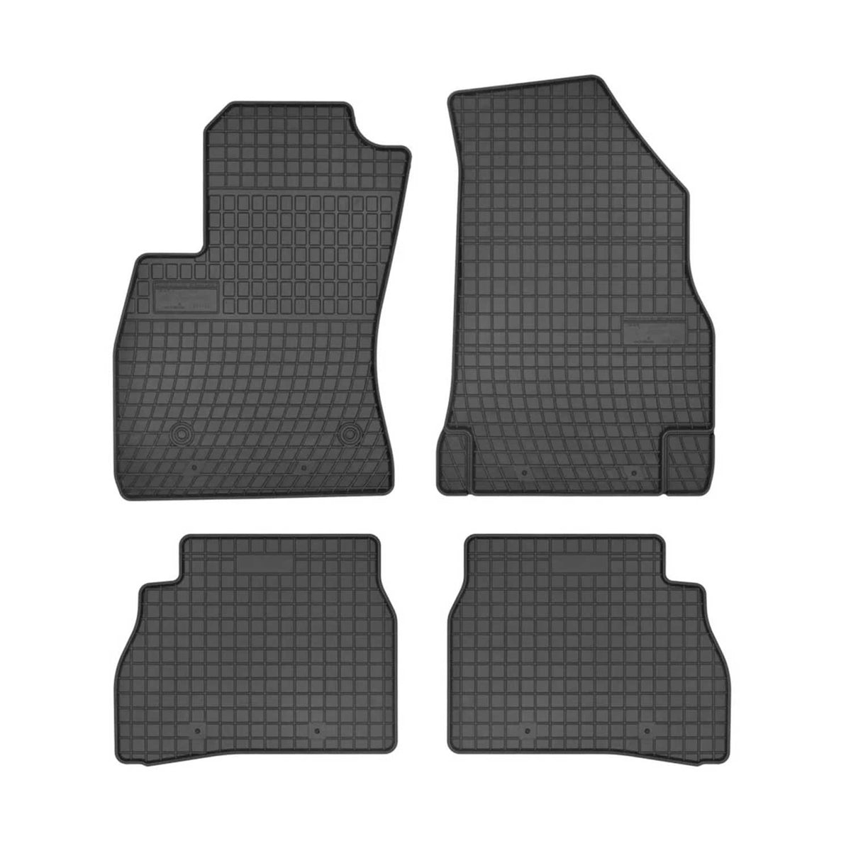 OMAC Alfombrillas De Coche para Fiat Doblo 2010-2020 Negro Goma 4Pza