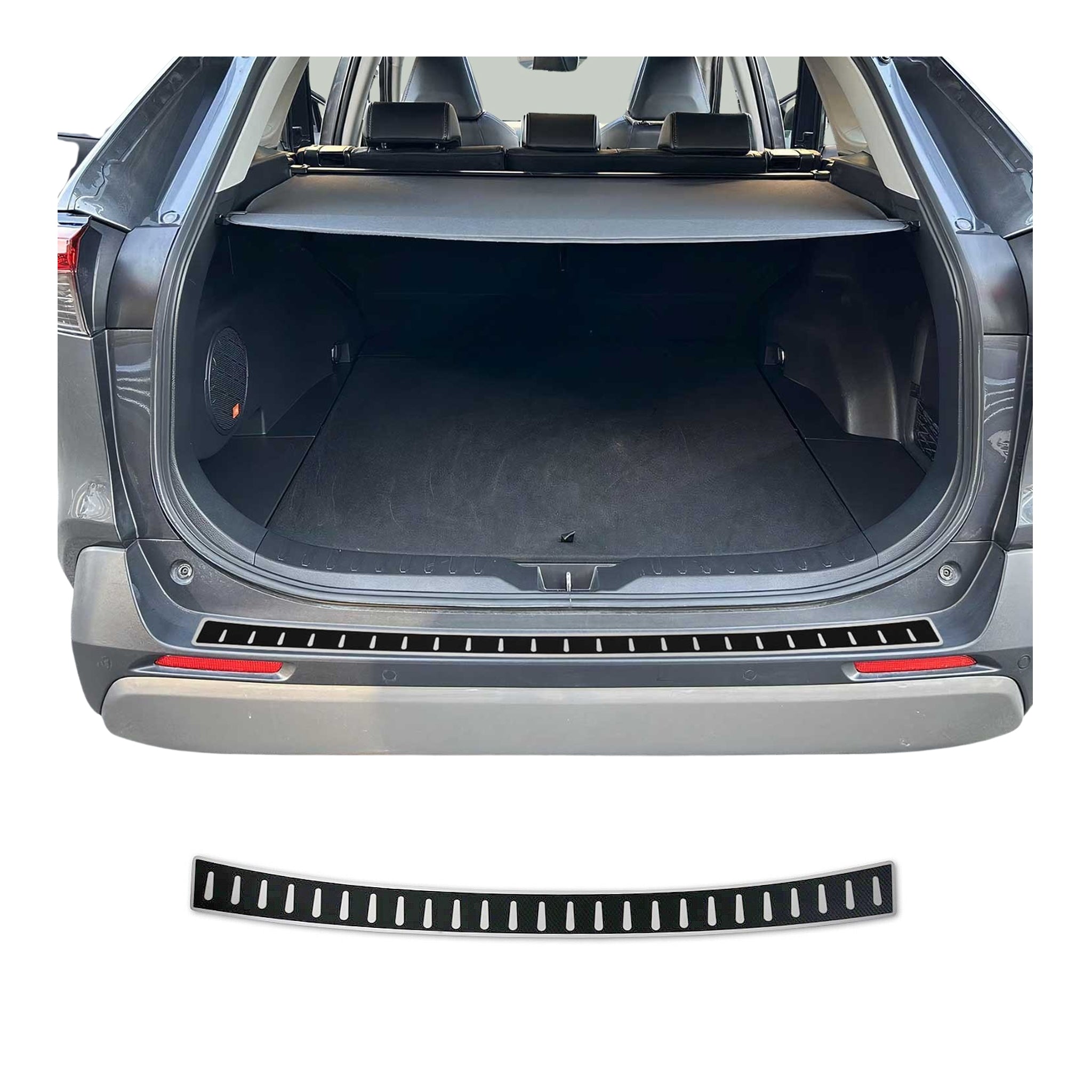 Protector Parachoques para Toyota RAV4 2018-2025 Acabado Carbono Acero