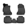 OMAC Alfombrillas De Coche para Subaru Forester 2013-2019 Negro Goma TPE 4Pza