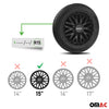 Sparco Roma Tapacubos 15 Pulgadas Universal Negro ABS Plástico