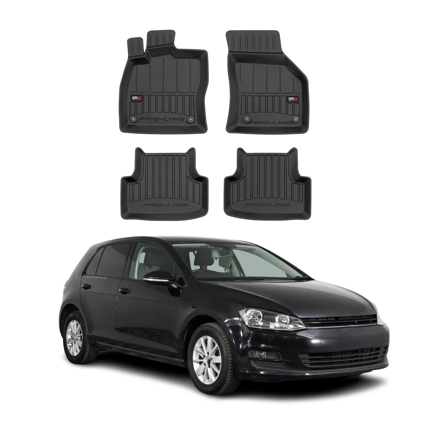 OMAC Premium Alfombrillas De Coche para VW Golf mk7 Variant / Alltrack 2012-2020