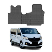 OMAC Alfombrillas De Coche para Renault Trafic 2014-2019 Negro Goma TPE 3Pza