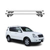 Menabo Barras de Techo Baca para Ssangyong Rexton Y250 2006-2012 Gris Alu 2Pza