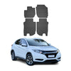 OMAC Alfombrillas De Coche para Honda HRV 2013-2021 Negro Goma 4Pza