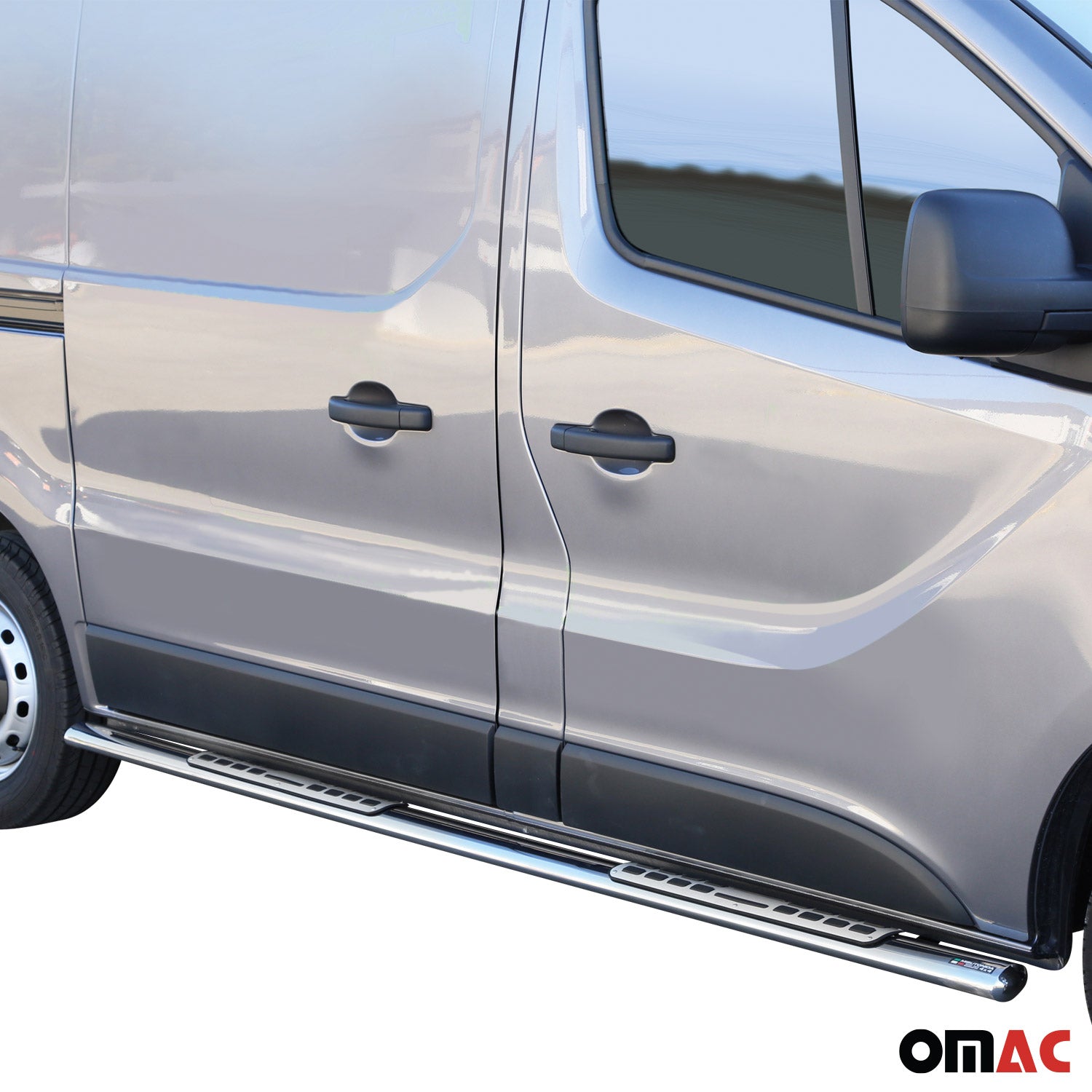 Estribos Barras Laterales para Renault Trafic 2014-2019 L1 Corto Plata Acero