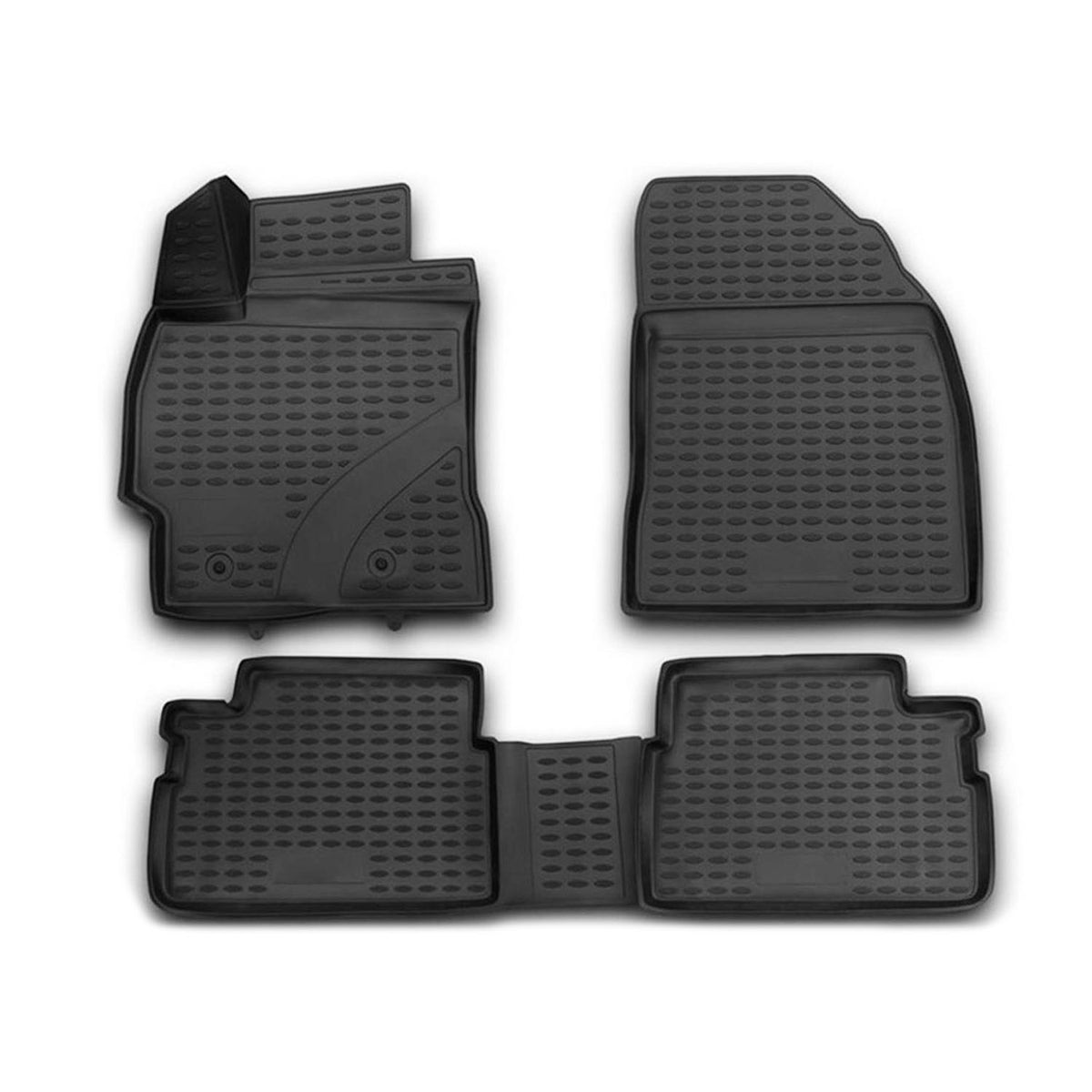 OMAC Alfombrillas De Coche para Toyota Corolla 2006-2013 Negro Goma TPE 4Pza