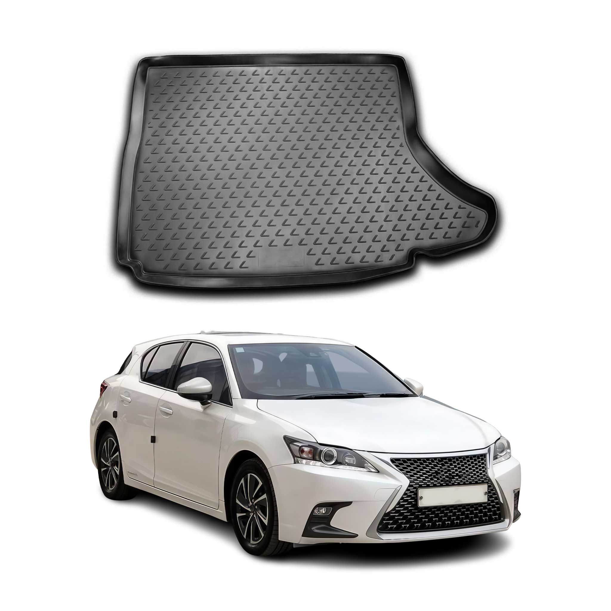 OMAC Bandeja Maletero Alfombrilla para Lexus CT 2010-2021 Negro Goma TPE 1Pza