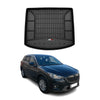 OMAC Premium Bandeja Maletero Alfombrilla para Mazda CX-5 2012-2017 Negro TPE