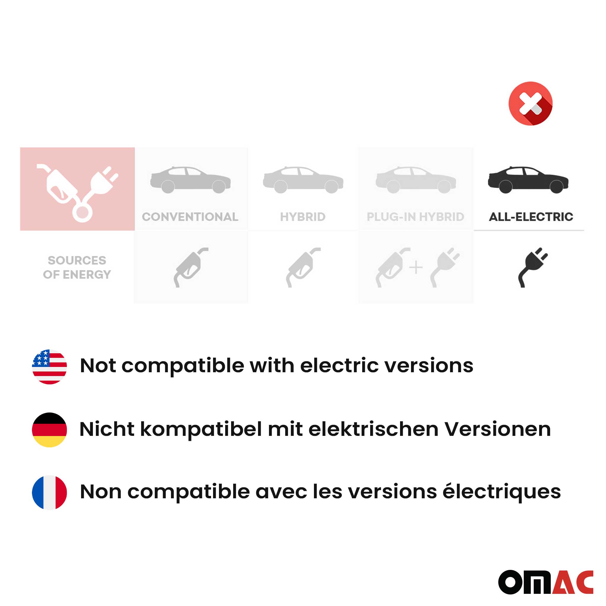 OMAC Premium Alfombrillas De Coche para Jeep Avenger 2023-2025 Negro TPE Goma 3x