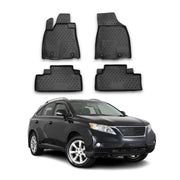 OMAC Alfombrillas De Coche para Lexus RX350 2008-2015 Negro Goma TPE 4Pza