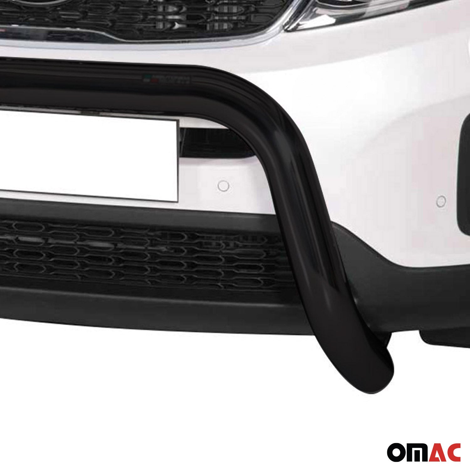 Bull Barra Frontal para Kia Sorento 2012-2015 Negro Brillante Acero 1Pza