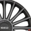 Sparco Tapacubos 15 Pulgadas Universal Gris Negro ABS Plástico