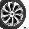 Sparco Sicilia Tapacubos 16" pulgadas Universal Plata ABS Plástico