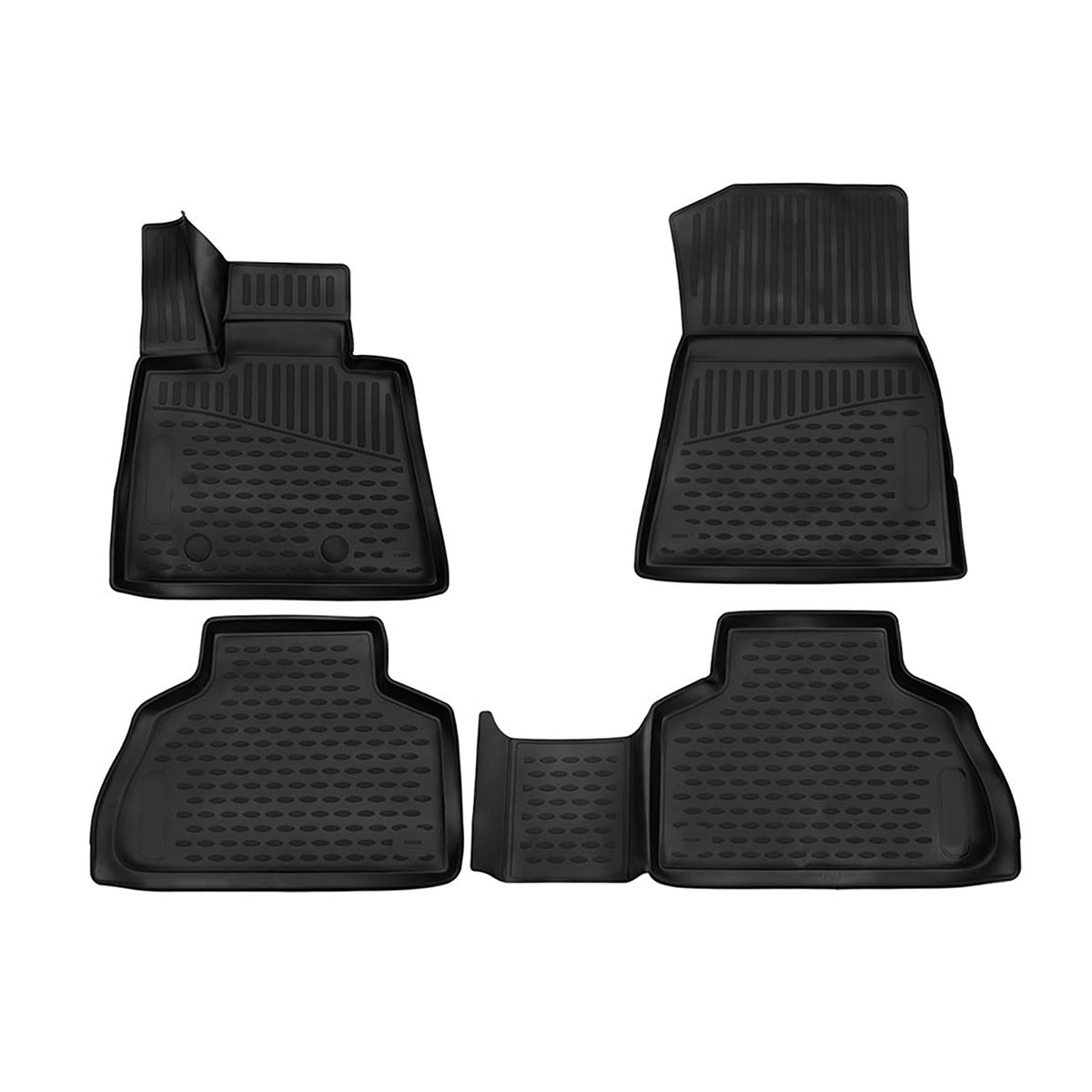 OMAC Alfombrillas De Coche para BMW X5 G05 2018-2024 Negro Goma TPE 4Pza