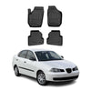 OMAC Premium Alfombrillas De Coche para Seat Cordoba 2002-2009 Negro TPE Goma 4x