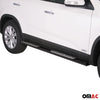 Par de Estribos Barras Laterales para Kia Sorento 2012-2014 Negro Acero