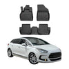 OMAC Premium Alfombrillas De Coche para DS5 2015-2018 Negro TPE Goma 3Pza