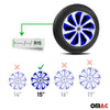 Sparco Tapacubos 15 Pulgadas Universal Plata Azul Carbono ABS Plástico