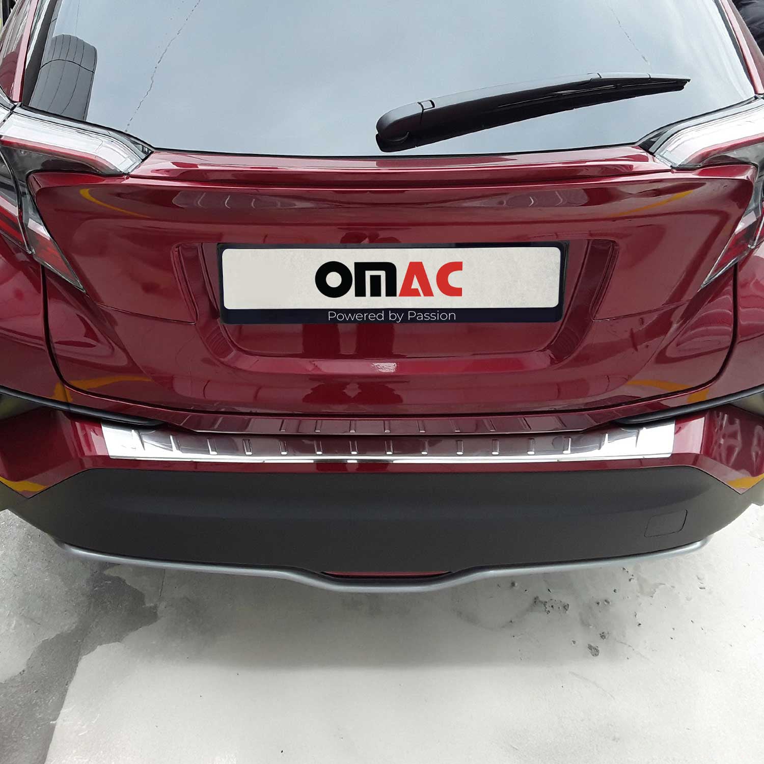 Protector Parachoques para Toyota C-HR 2016-2025 Plata Brillante Acero